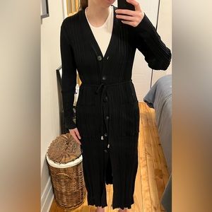 Black maxi cardigan dress Iris Setlakwe